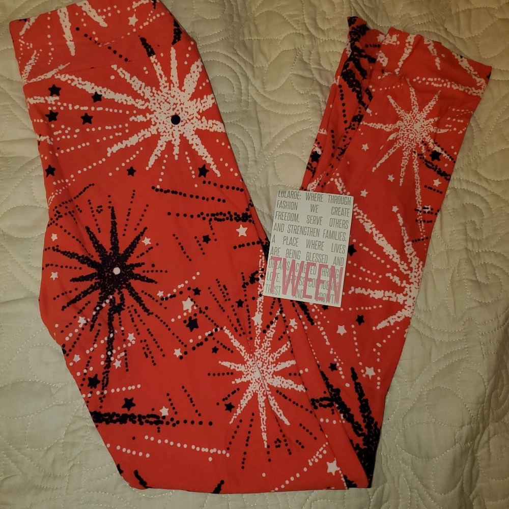 Nwt Tween Lularoe AMERICANA leggings